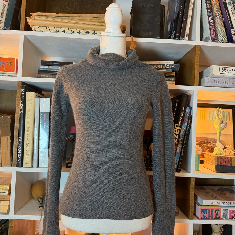 Emporio Armani Charcoal Turtleneck Sweater